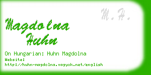 magdolna huhn business card